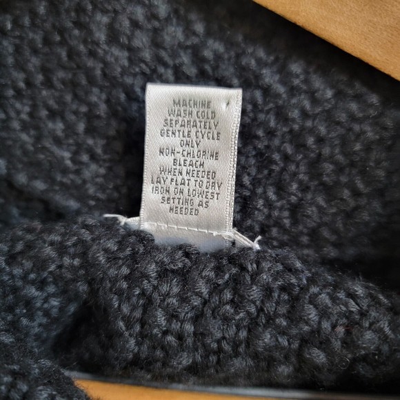 Chicos Black Short-sleeved Sweater size 3 Acrylic/Wool Blend - Picture 5 of 7